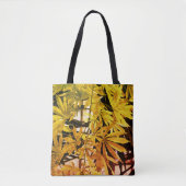 緑の植物葉の、葉、植物写真 トートバッグ (正面)