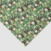 緑の植物葉の 薄葉紙 (詳細)