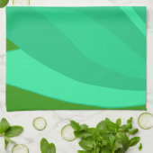 緑の植物 キッチンタオル (折り畳み)