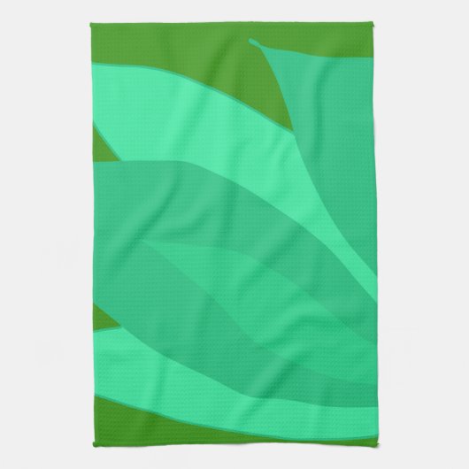 緑の植物 キッチンタオル (縦)