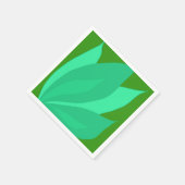 緑の植物 スタンダードカクテルナプキン (角)