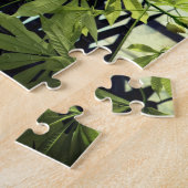 緑の植物、葉 ジグソーパズル (側面)