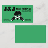 緑の樹木の除去又は土地収去 名刺 (正面/裏面)