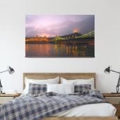 緑の橋、リバティ・ヒル、ブダペスト、ハンガリー。 キャンバスプリント (インサイチュ (寝室))