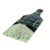 緑の橋、雪の中 カッティングボード (角)