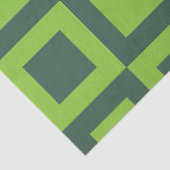 緑の正方形の幾何学的 薄葉紙 (詳細)