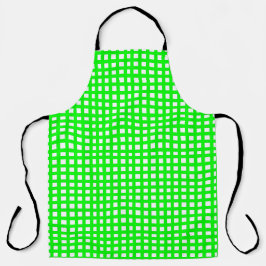 緑の正方形メッシュグリッド エプロン