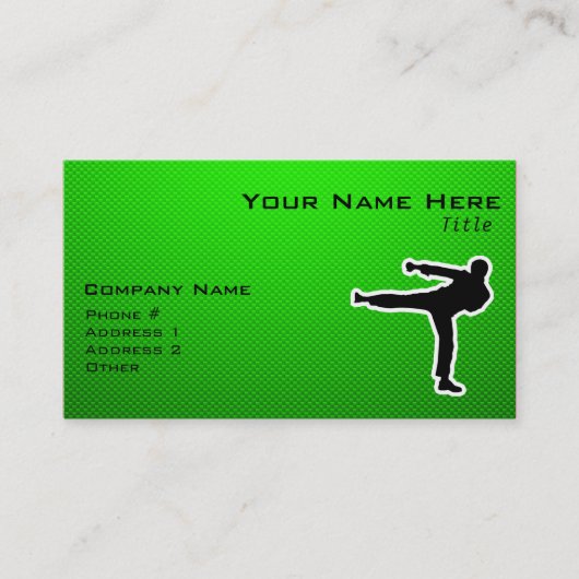緑の武道 名刺 (正面)