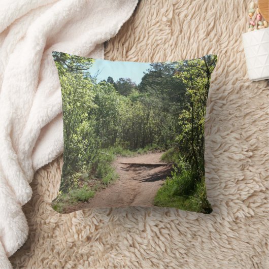 緑の歩道 クッション (ブランケット)