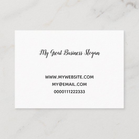 緑の歯を見せる細菌のアレルギーの虫 名刺 (裏面)