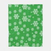 緑の毛布 フリースブランケット (正面)