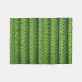 緑の毛布 フリースブランケット (正面(横))