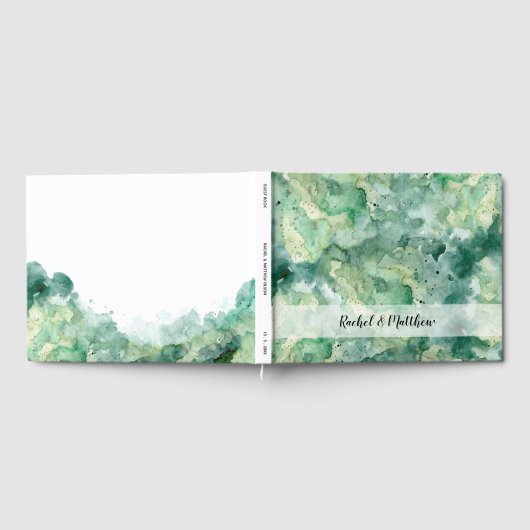 緑の水の結婚色 ゲストブック (全面)