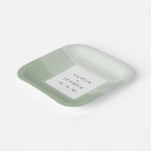 緑の水の結婚色 ペーパープレート (傾斜あり)