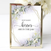 緑の水の色どのように多くのキスが署名 ポスター