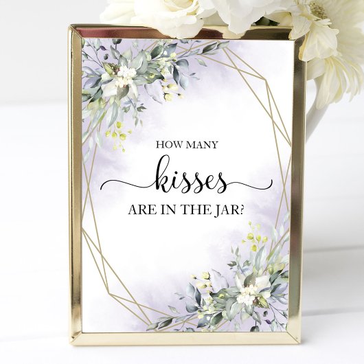 緑の水の色どのように多くのキスが署名 ポスター