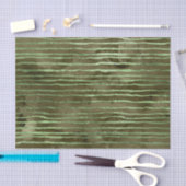 緑の水の色のストライプパターン 薄葉紙 (クラフト)