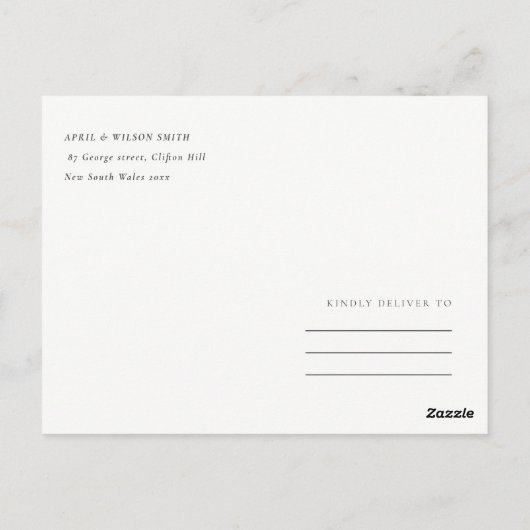 緑の水の色の砂漠サボテン花ありがとう ポストカード (裏面)