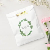 緑の水の色の結婚葉 フェイバーバッグ (封をした状態)