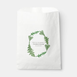 緑の水の色の結婚葉 フェイバーバッグ