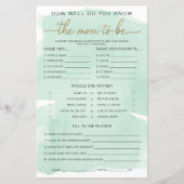 緑の水の色の金ゴールドは、ゲームになるママを知っている (正面)