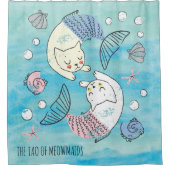 緑の水の色タオのミオメイド シャワーカーテン (正面)