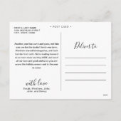 緑の水の色素朴ダークウッド シーズンポストカード (裏面)