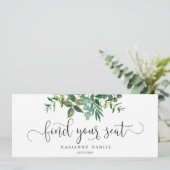 緑の水の色結婚があなたの座席の看板を見つける (スタンド正面)