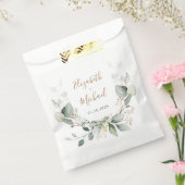 緑の水の色結婚の フェイバーバッグ (封をした状態)