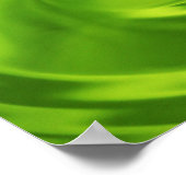 緑の水リップル液体の背景ウォップ ポスター (角)