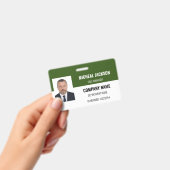 緑の水平企業のIDバッジ バッジ (手持ち)