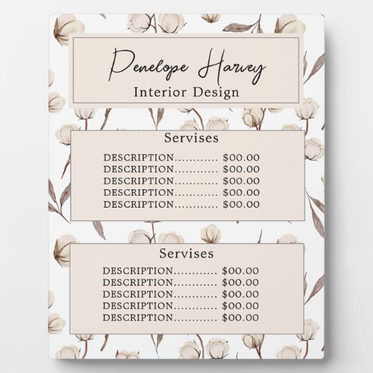 緑の水彩ピンク赤面インテリアデザイン フォトプラーク (正面)