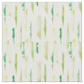 緑の水彩ブラシストロークのパターン ファブリック (クローズアップ)