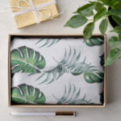 緑の水彩画のパイナップルはパターンを去ります 薄葉紙 (ギフト)