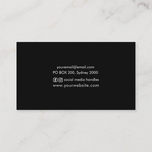 緑の水彩画の名刺|のエコのプロフェッショナル 名刺 (裏面)