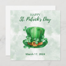 緑の水彩画セントパトリックデー