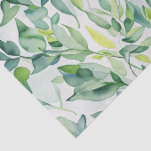 緑の水彩葉 薄葉紙 (詳細)