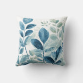 緑の水彩 クッション (裏面)