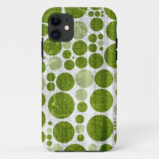 緑の水玉模様のシグランジームレス背景2 Case-Mate iPhoneケース (裏面)
