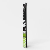 緑の水玉模様のシマウマのストライプのiPhone 5の箱 Case-Mate iPhoneケース (裏面/左)