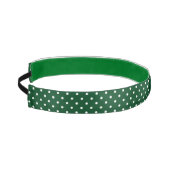 緑の水玉模様ヘッドバンド アスレチックヘッドバンド (左)