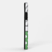 緑の水玉模様ライトゼブラプリントiPhone 5ケース Case-Mate iPhoneケース (裏面/右)