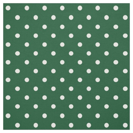 緑の水玉模様 ファブリック (見本)