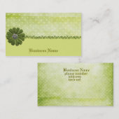 緑の水玉模様 名刺 (正面/裏面)
