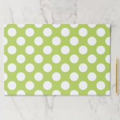 緑の水玉模様、水玉模様パターン、ドット点々のある、 ペーパーパッド (インサイチュ)