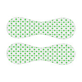 緑の水玉模様、水玉模様パターン、ドット点々のある、 野球ボール (パネル)