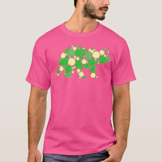 緑の水玉模様Tレックス国際Tシャツ Tシャツ