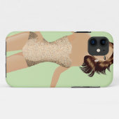 緑の水着の女の子iPhone 5辛うじてそこに™ Case-Mate iPhoneケース (裏面(横))
