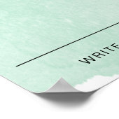 緑の水色あなたの投票ベビー名投票 ポスター (角)