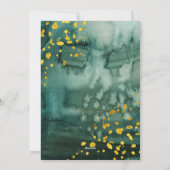 緑の水色と金ゴールド信じ |写真 シーズンカード (裏面)